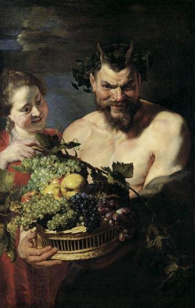 Peter Paul Rubens Satyr und Madchen mit Fruchtekorb China oil painting art